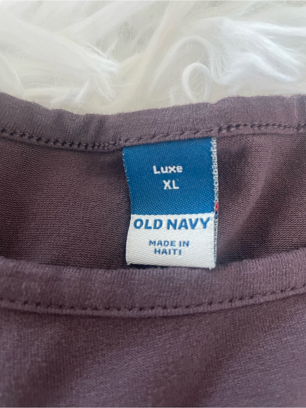 Old Navy Luxe Tee in Deep Plum - Picture 4 of 4